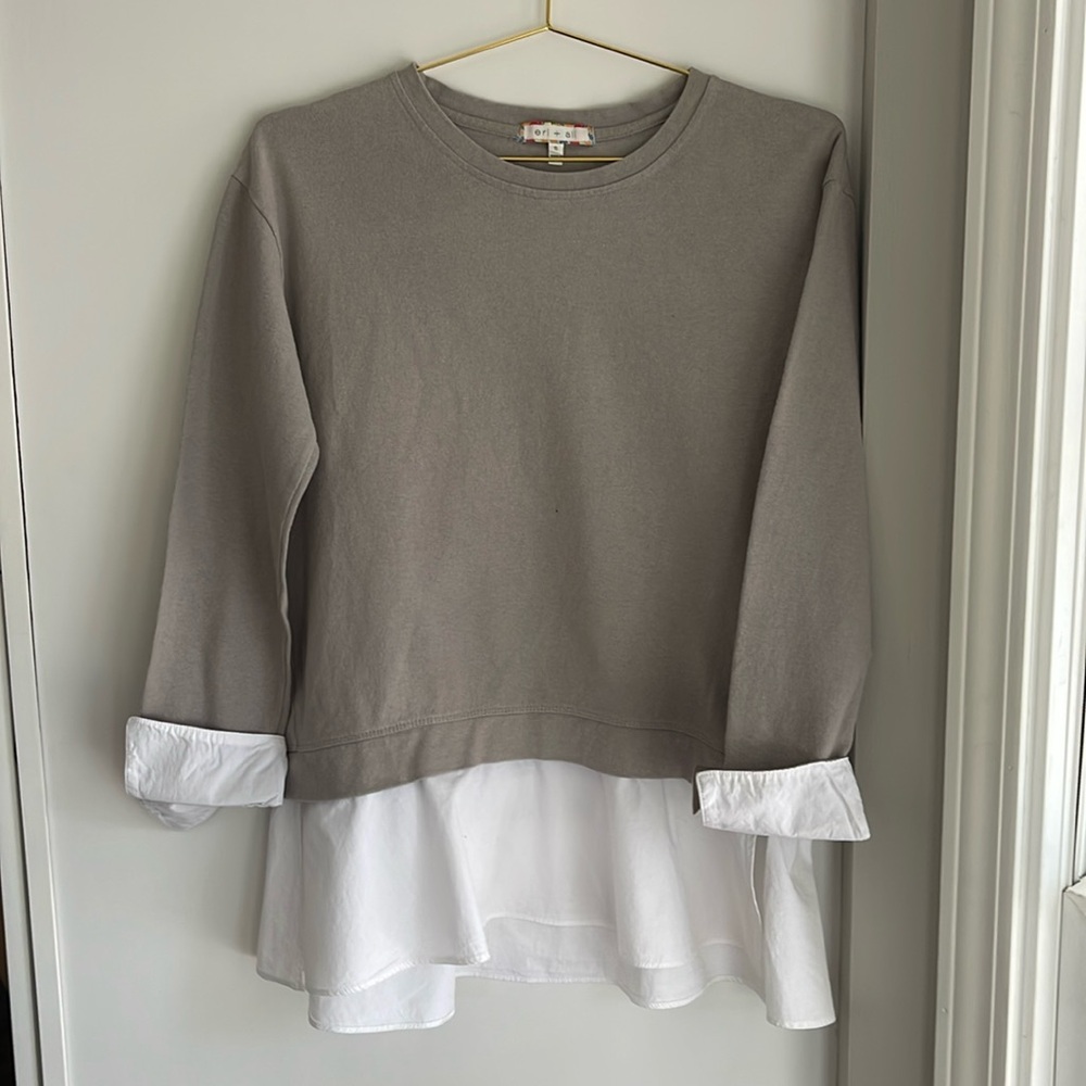 Anthropologie Mixed Media Eri + Ali Top
